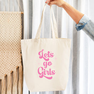 Let's Go Girls Canvas Tote