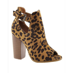 Cheetah Leopard Print Peep Toe Booties – Dirt Road Divas Boutique